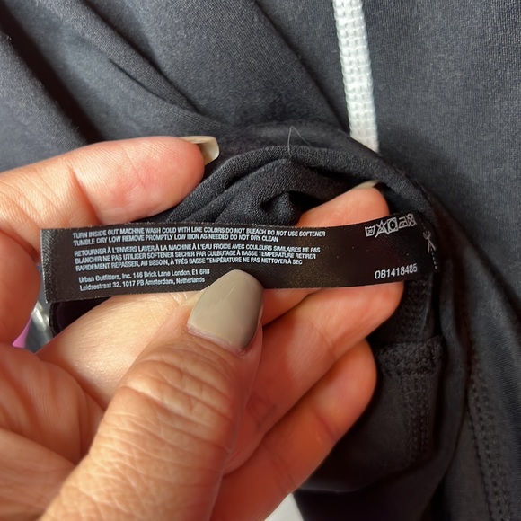 Free People hooded reflective top black size medium and small - Picture 5 of 6